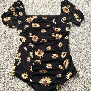 Floral Print Bodysuit
